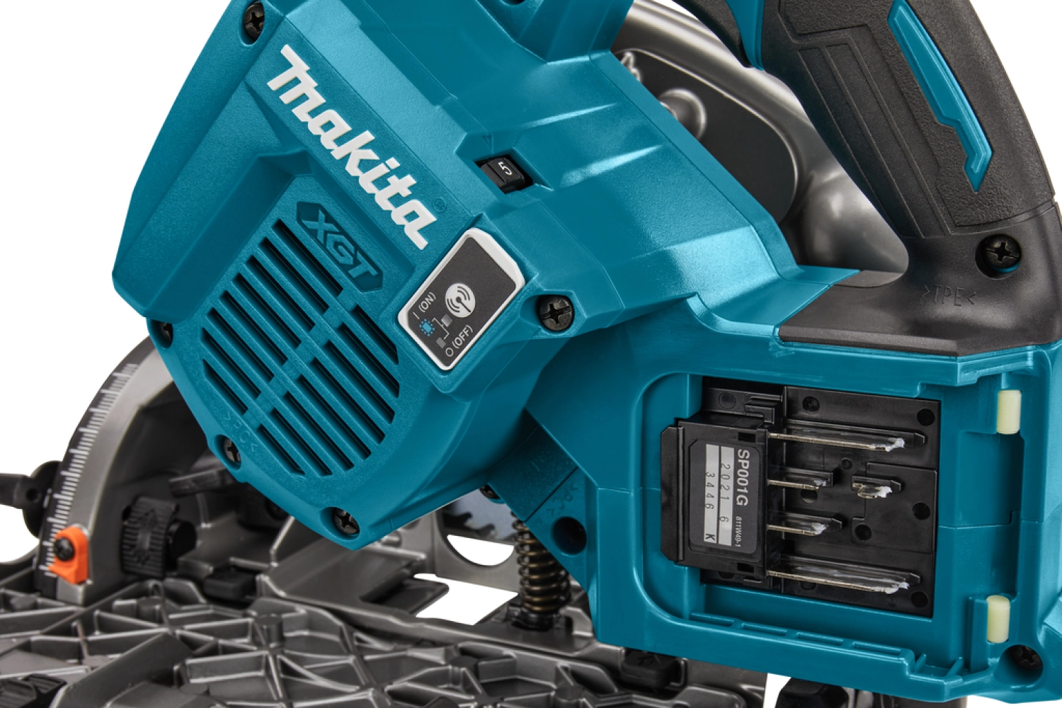 Makita SP001GZ03 XGT 40V Max Li-ion accu invalcirkelzaag 165 mm body in Mbox - met AWS zender
