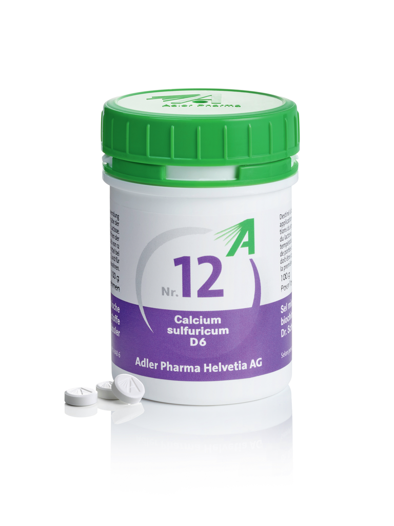 ADLER Nr12 Calcium sulfuricum 6 D<br>100 g, Tablette