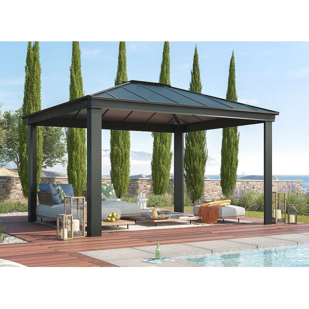 PAVILJONG CANOPIA DALLAS HARDTOP 4300 3,6X4,2M GRÅ