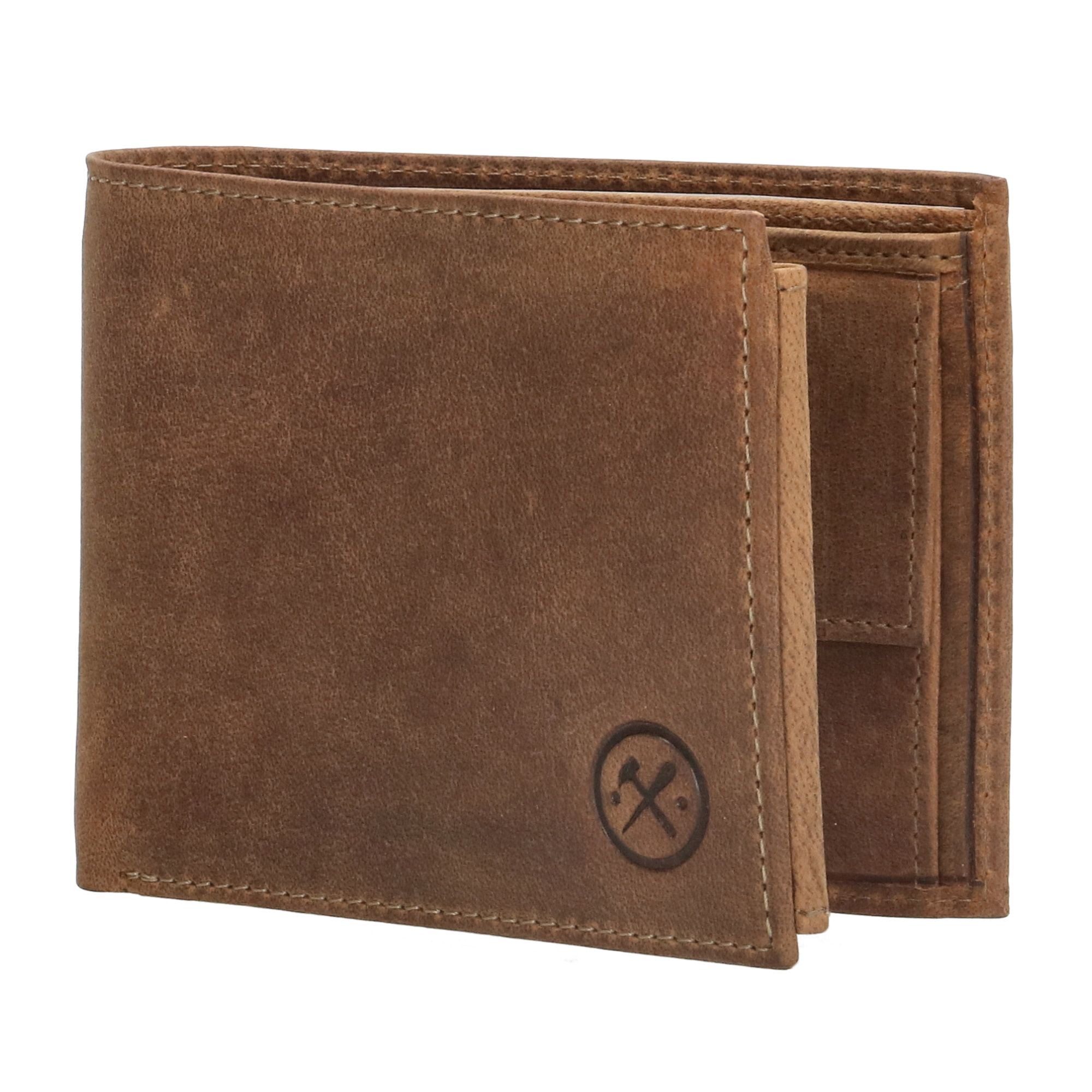 Hide & Stitches Idaho Portemonnee Billfold Bruin