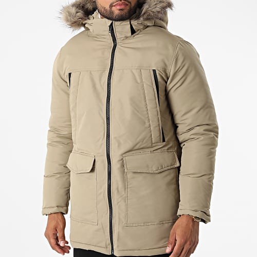 Parka Capuche Fourrure Craft Beige