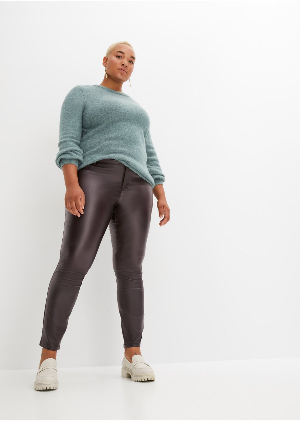 Pantalon extensible enduit