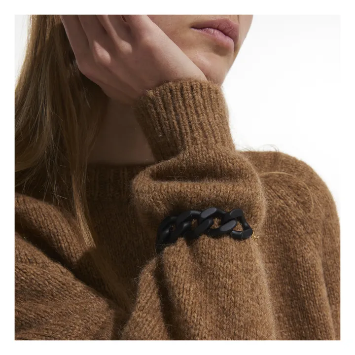 Vanessa Baroni Bracelet Flat Chain | Noir