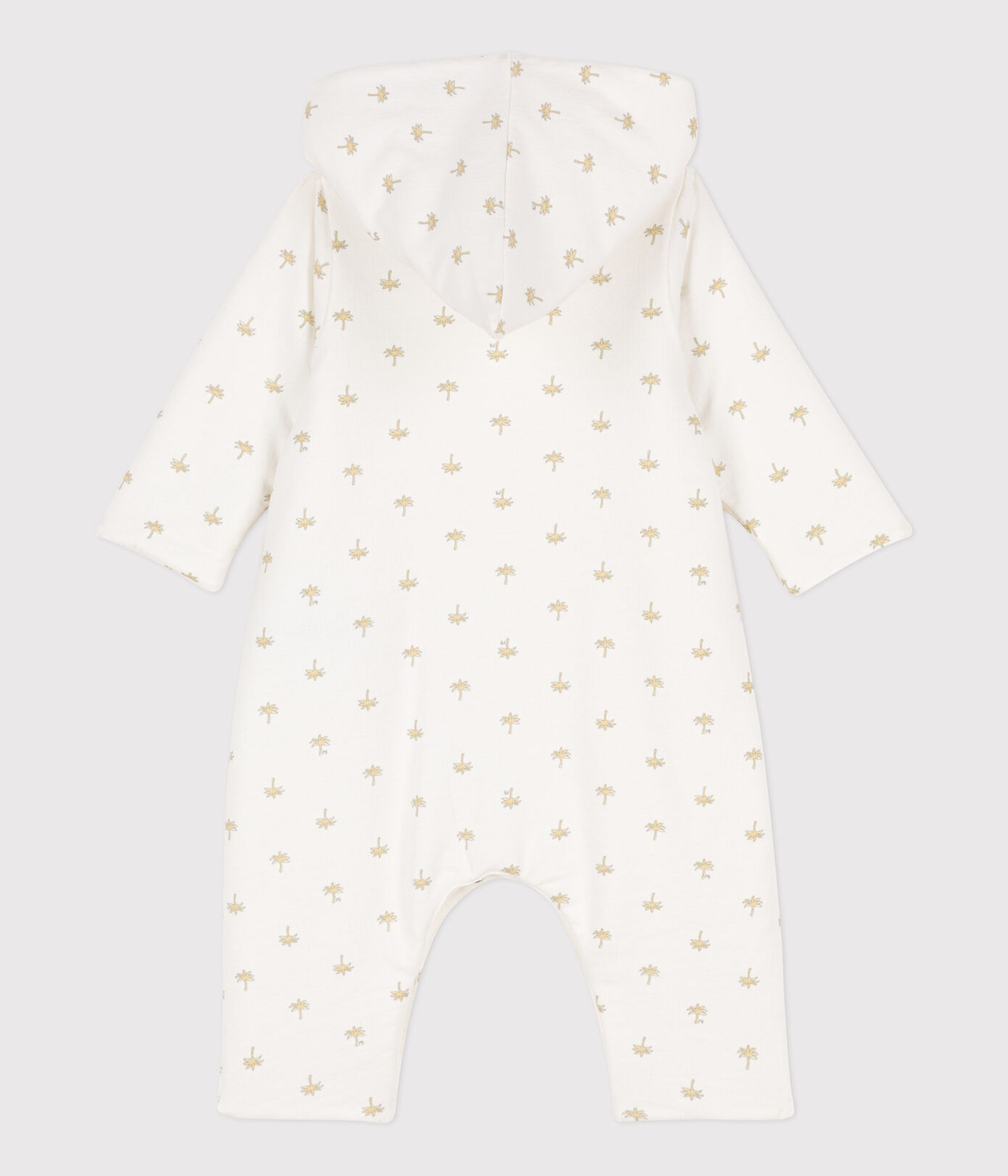 Combinaison longue ouatinée à capuche en coton bébé