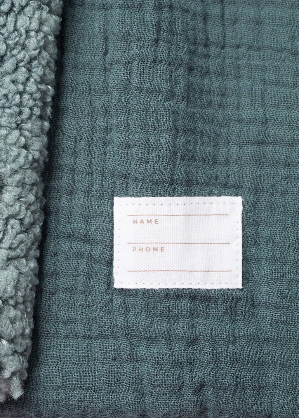 Mango Kids teddy jas groen