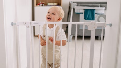Lionelo Truus Slim Sikkerhetsgrind, White