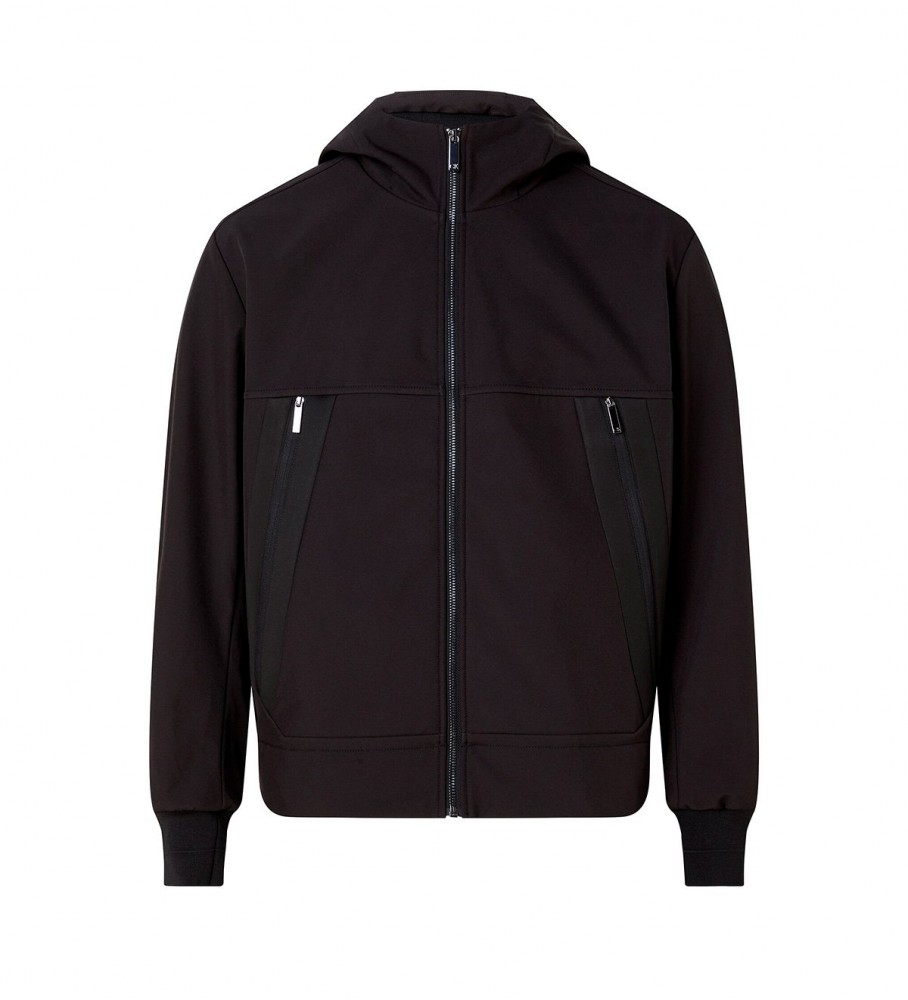 Jaqueta Softshell Reciclada Calvin Klein preta