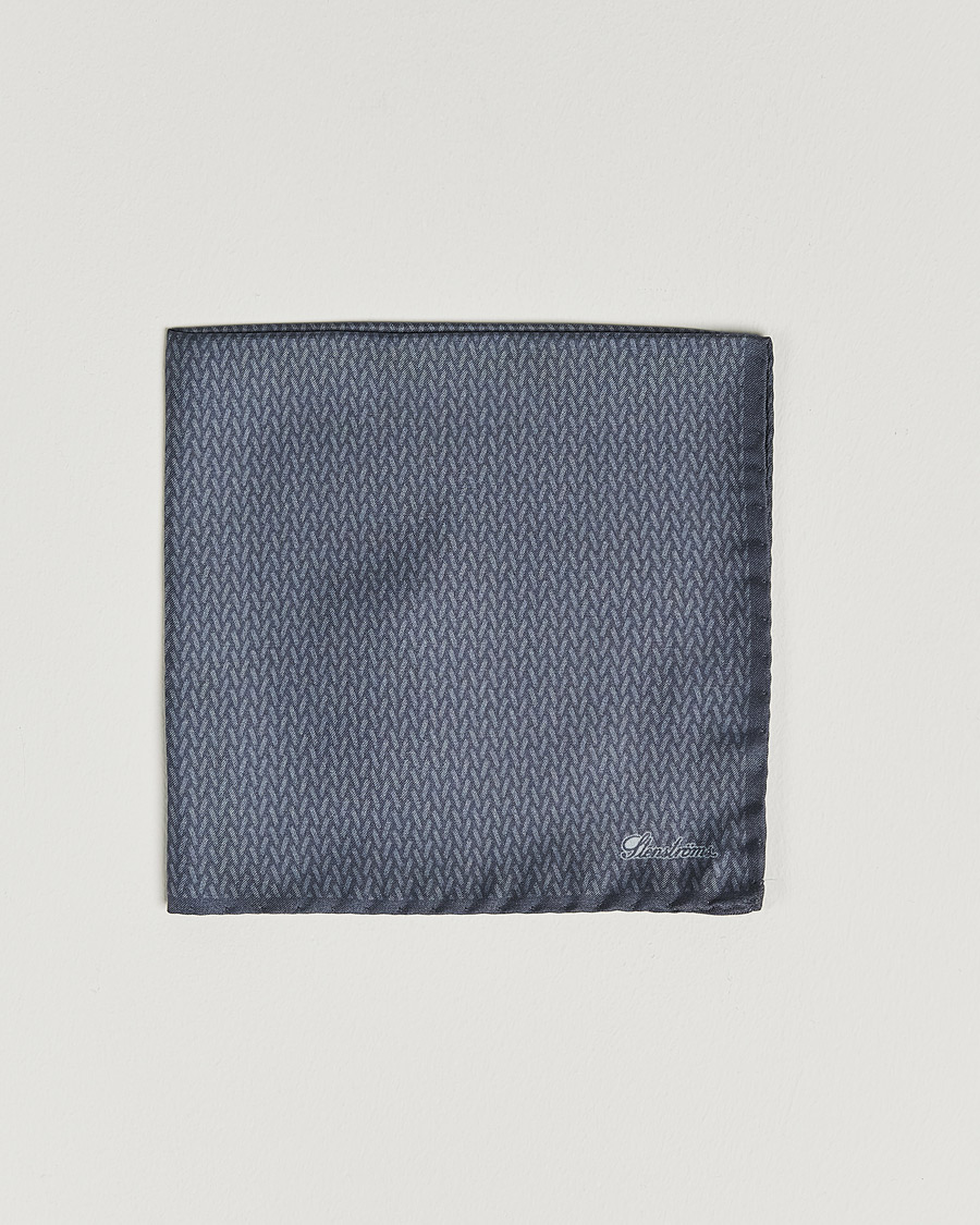Stenströms Silk Handkerchief Mid Grey