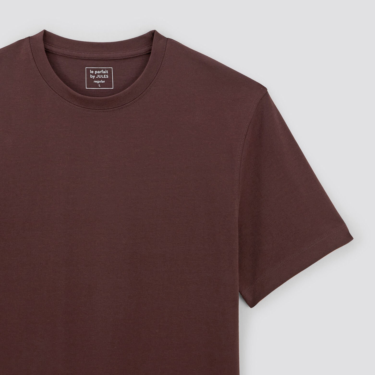 Tee shirt 'le parfait by JULES' coton issu de l'ag Marron