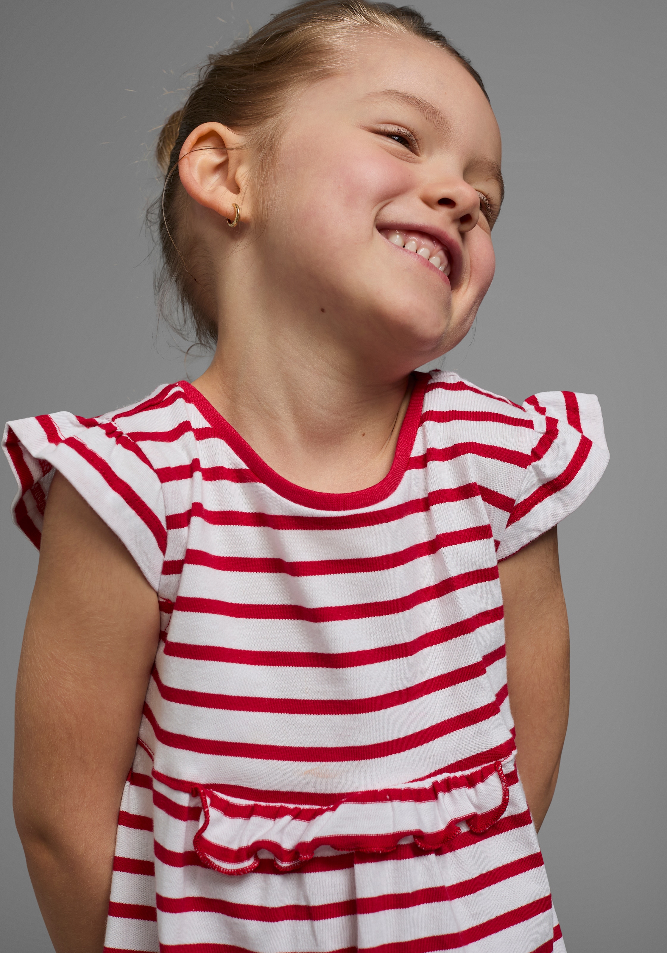 KIDSWORLD Jerseykleid »für kleine Mädchen« Packung, 2, 2 Stk. tlg. festliche Anlässe,  kniefrei,  modischer Stil,  aus reiner Baumwolle