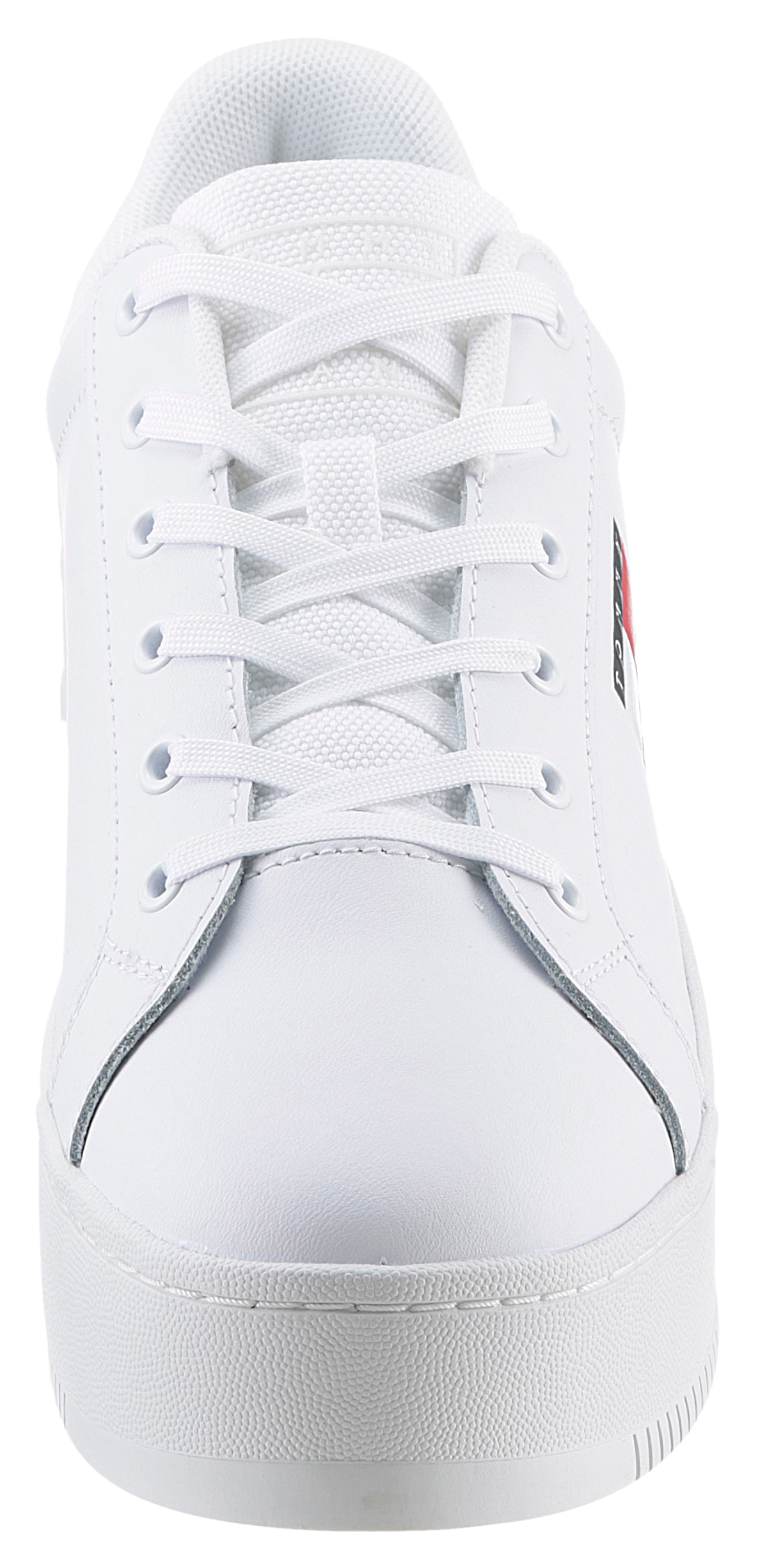 Tommy Jeans Plateausneaker »TJW FLATFORM ESS«  , Freizeitschuh, Halbschuh, Schnürschuh mit gepolstertem Schaftrand