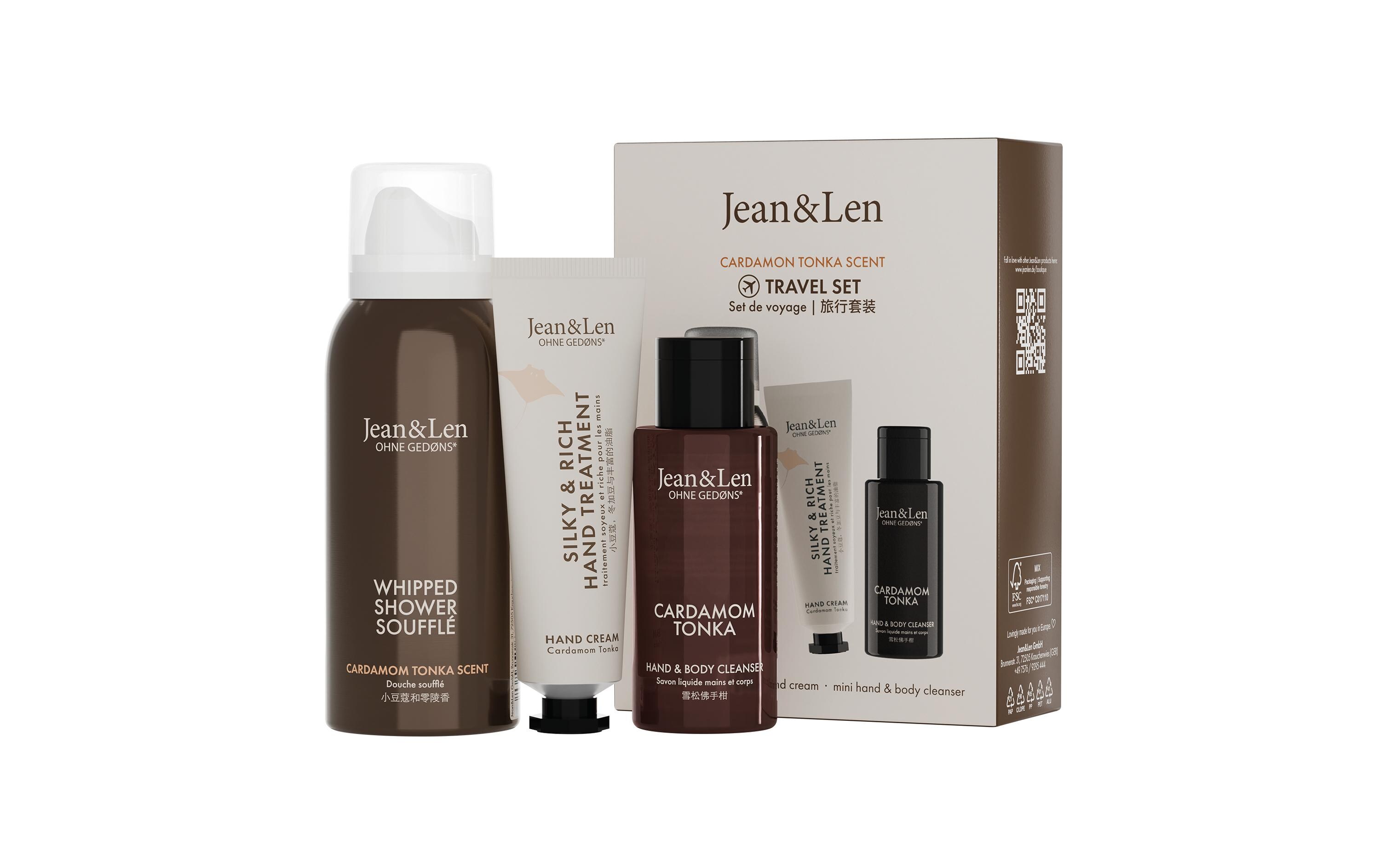 Geschenkset Kardamom & TonkaGeschenkbox mit hochwertigen Körperpflegeprodukten