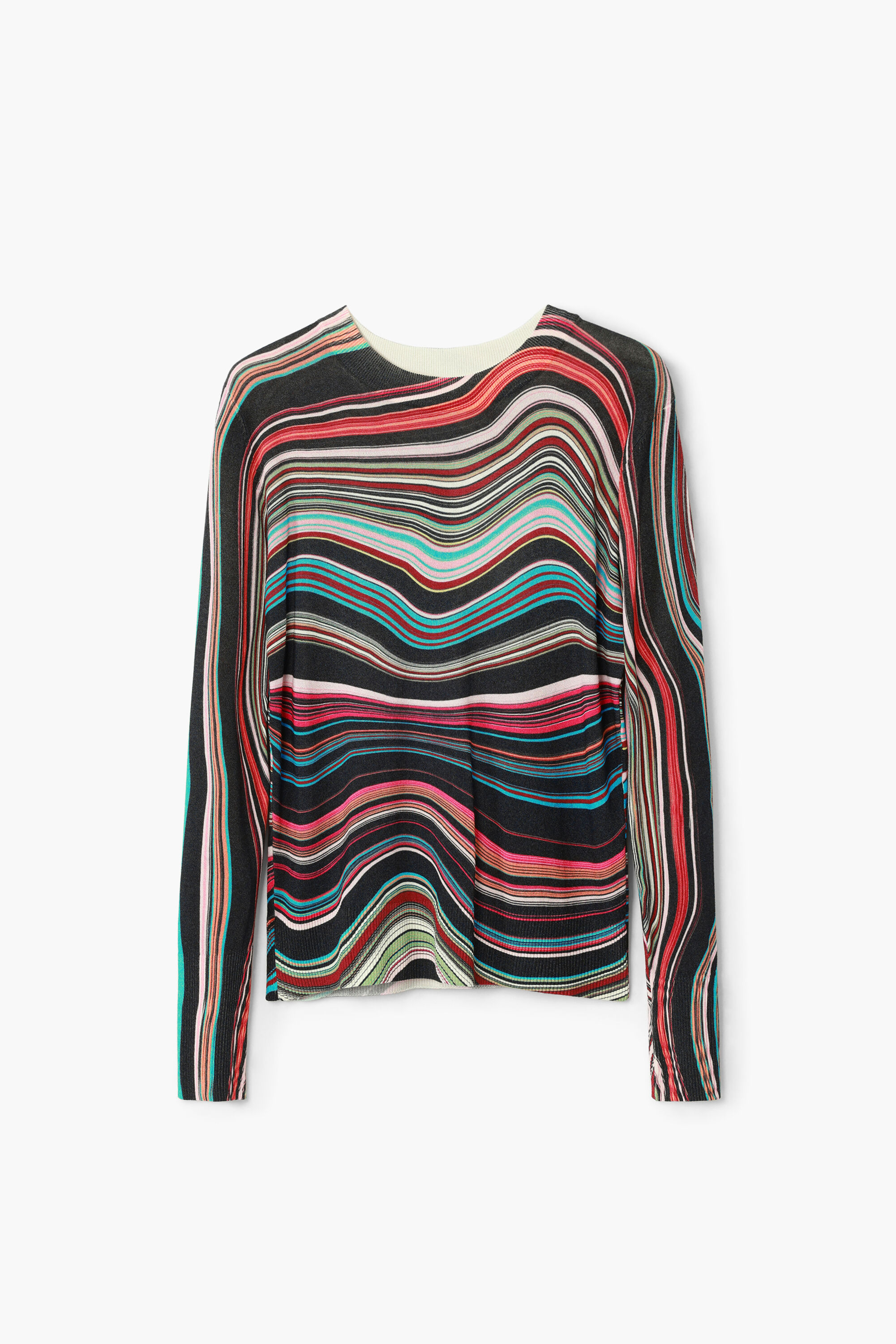 Camisa listrada ondulada
