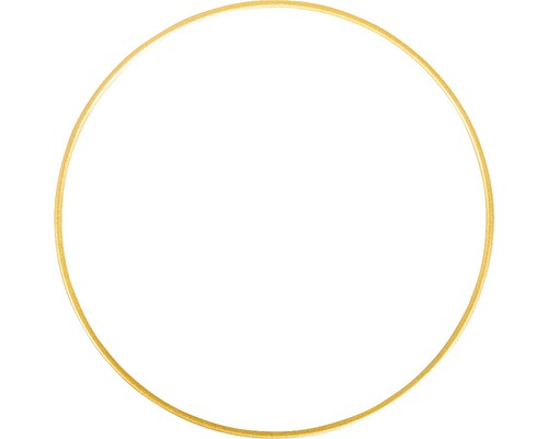 Gecoate metalen ringen, 20 cm ø, goud