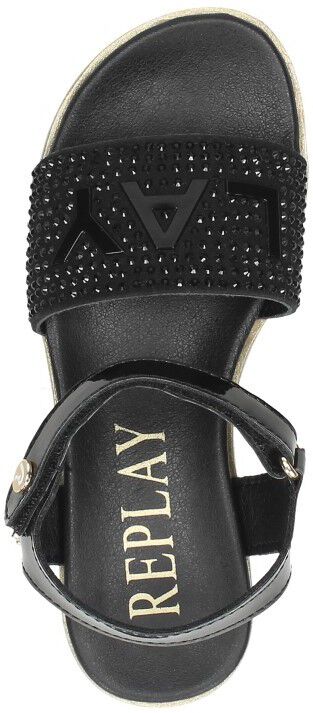Replay Sandal zwart