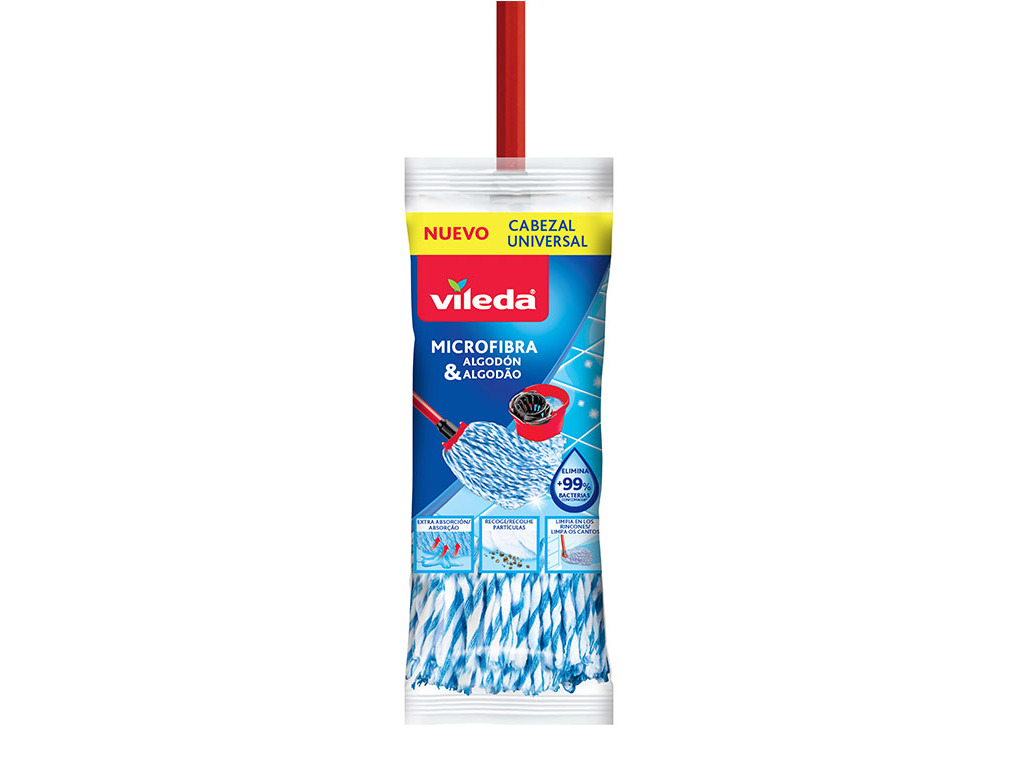 ESFREGONA MICROFIBRA E ALGODÃO VILEDA COMPLETA