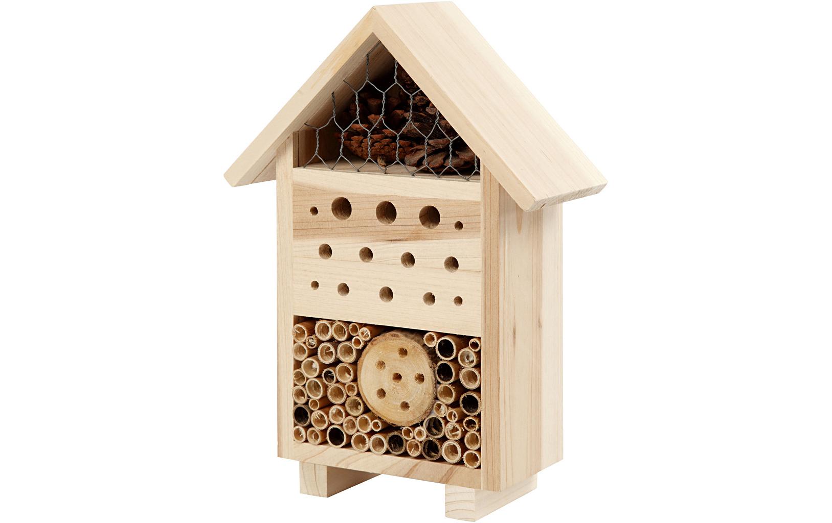 Insektenhotel 26.1 x 18.4 x 9.2 cm KieferInsektenhotel für den Garten oder Balkon