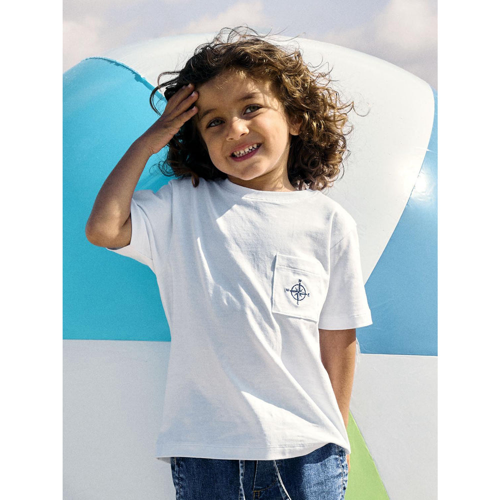 Køb Name It Bright White Nmmheath Ss Nreg Top