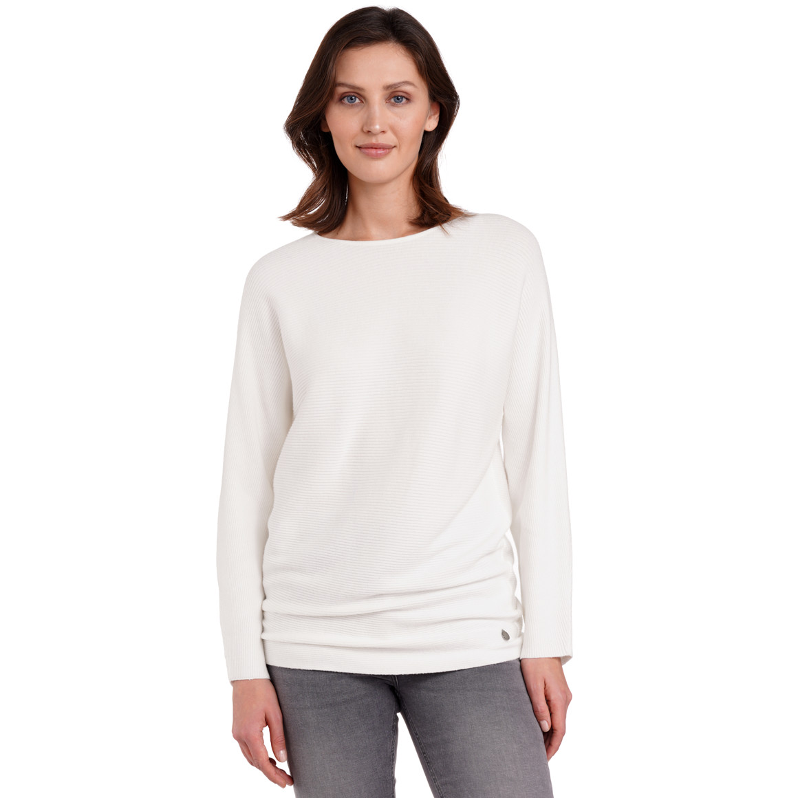 Gina Benotti Damen Strickpullover aus Viskose-Mix cremeweiss