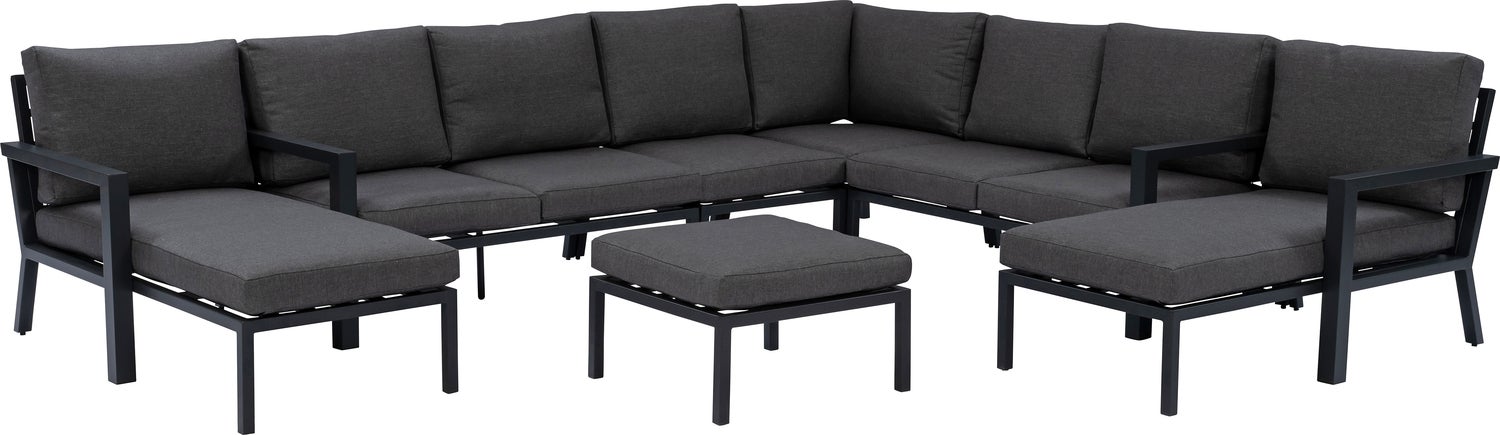 Intratuin hocker Milo zwart 66 x 66 x 30 cm