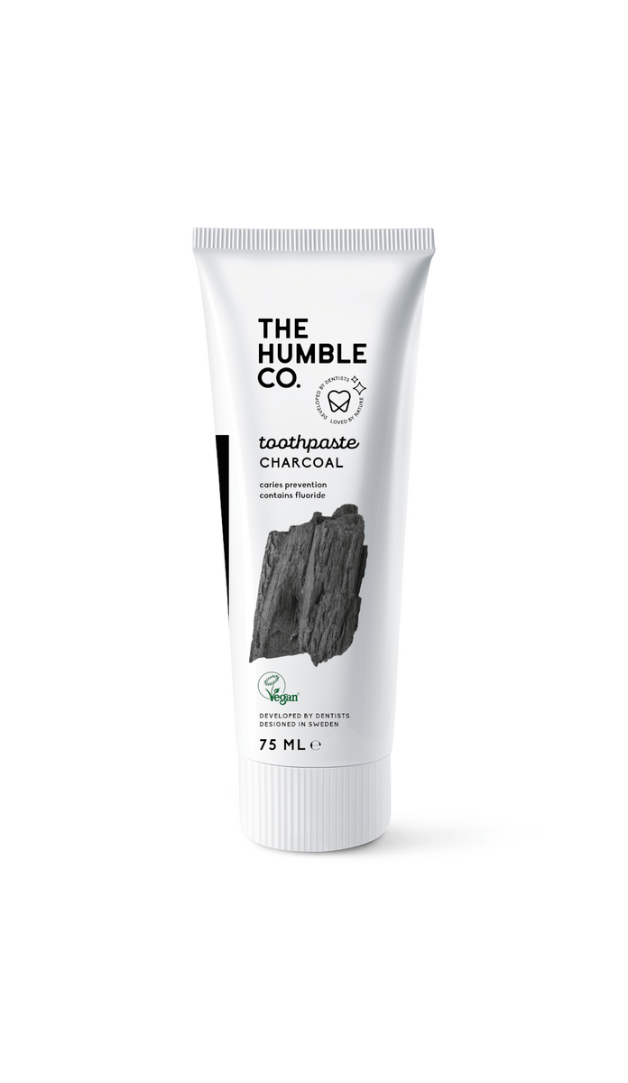 The Humble Co. naturlig tandpasta, charcoal - 75 ml