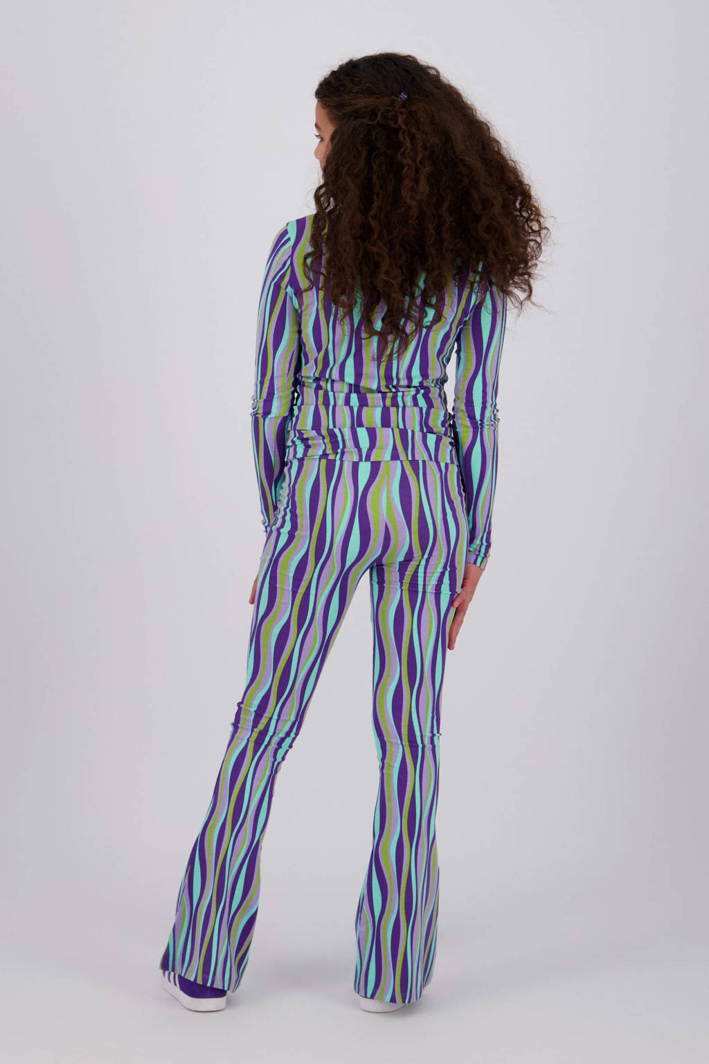 Raizzed flared legging paars