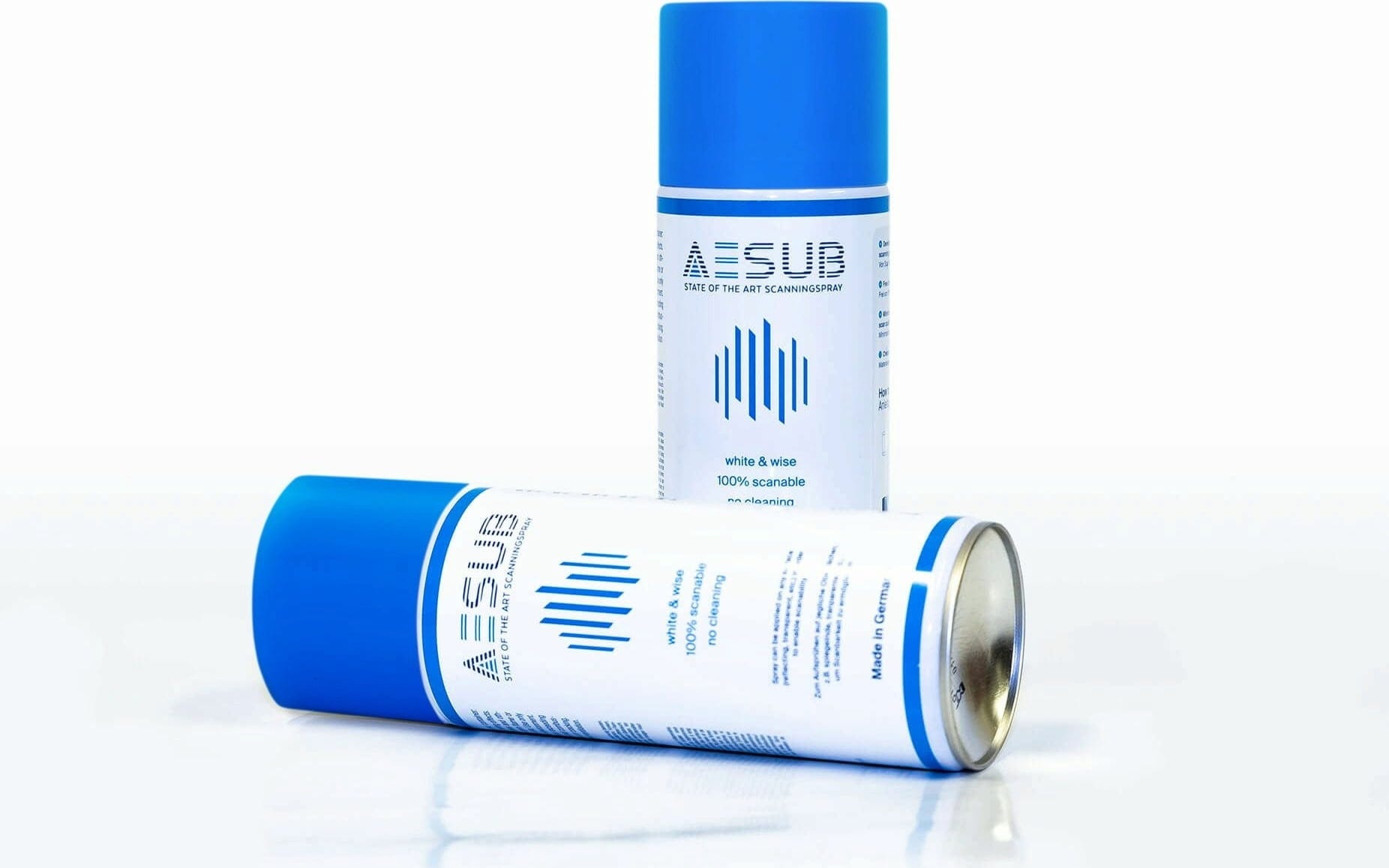 AESUB  Blue Scanningspray, 400 ml    Universelles, selbstverflüchtigendes 3D Scanningspray für verbesserte Messung
