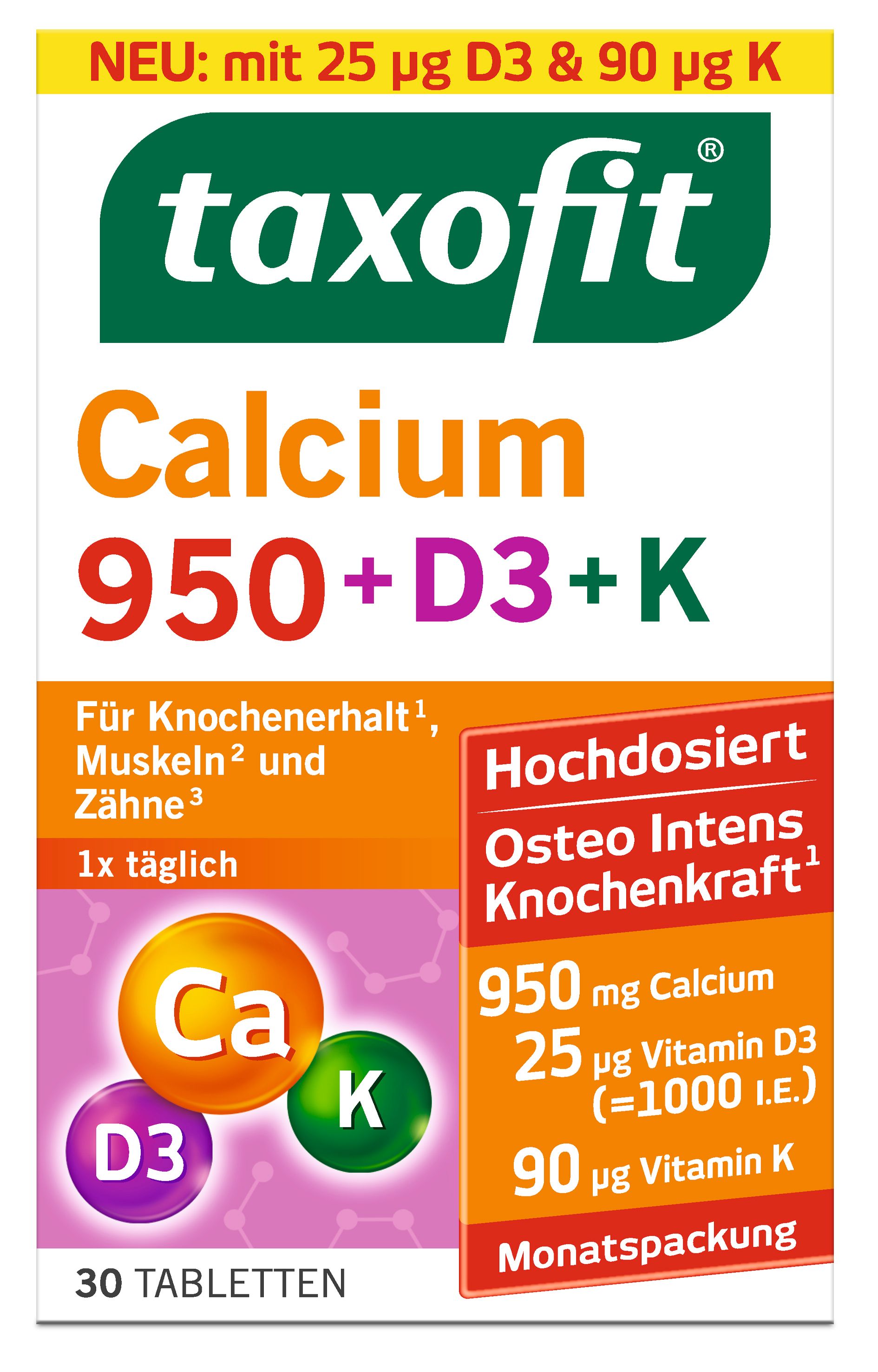 taxofit Calcium 950 + D3 + K