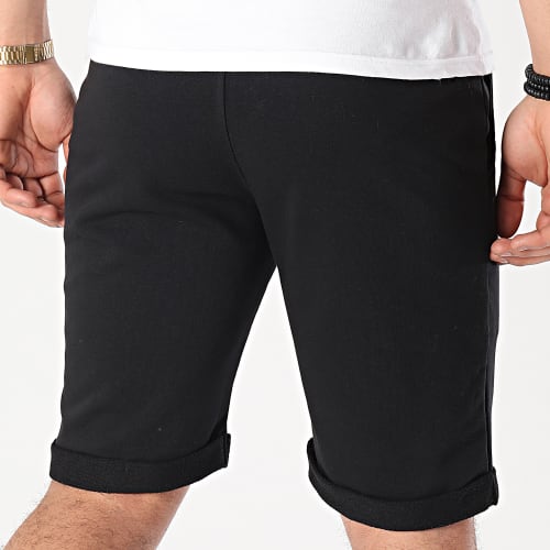 Short Jogging Logo Noir Blanc
