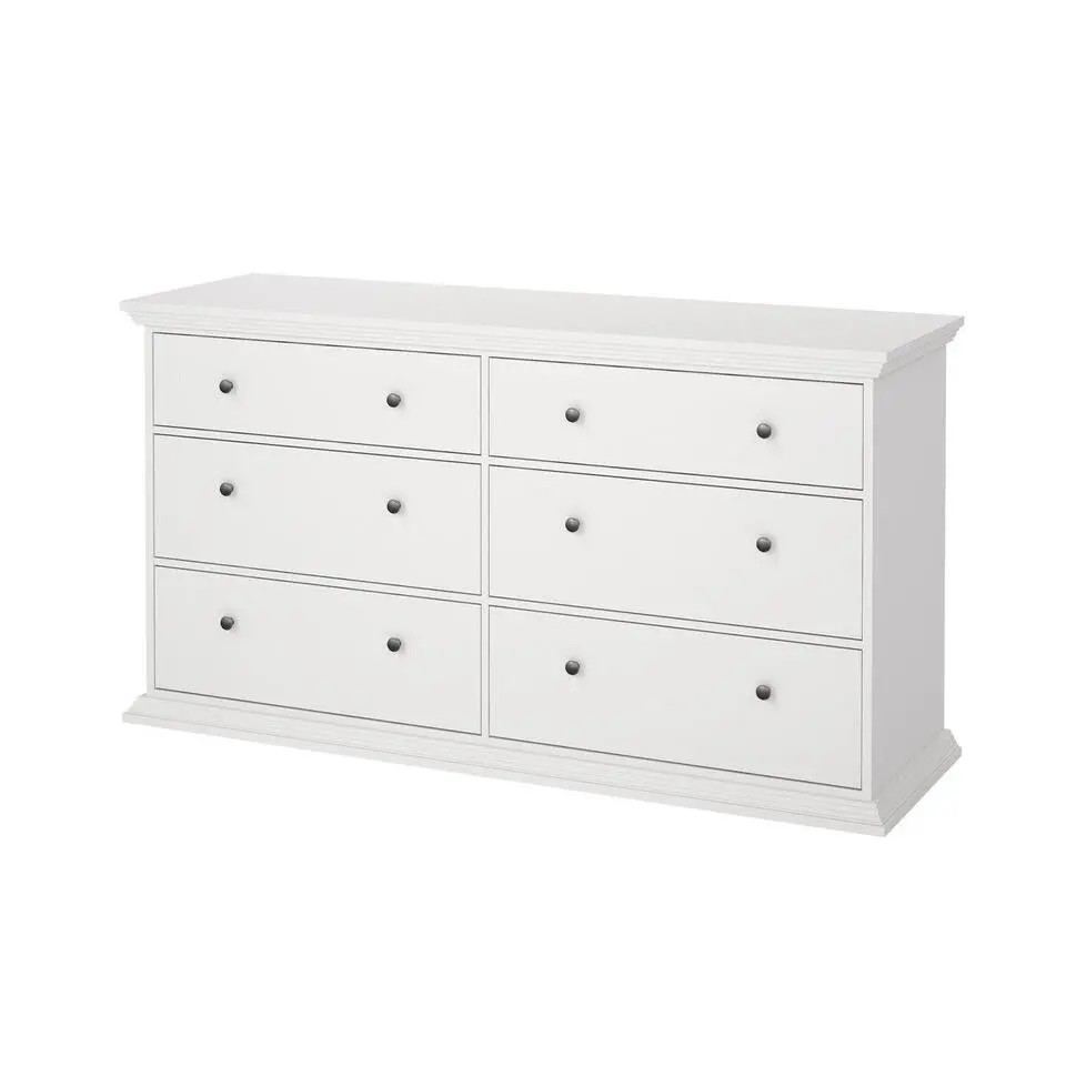 Hioshop North kommode 6 laden wit