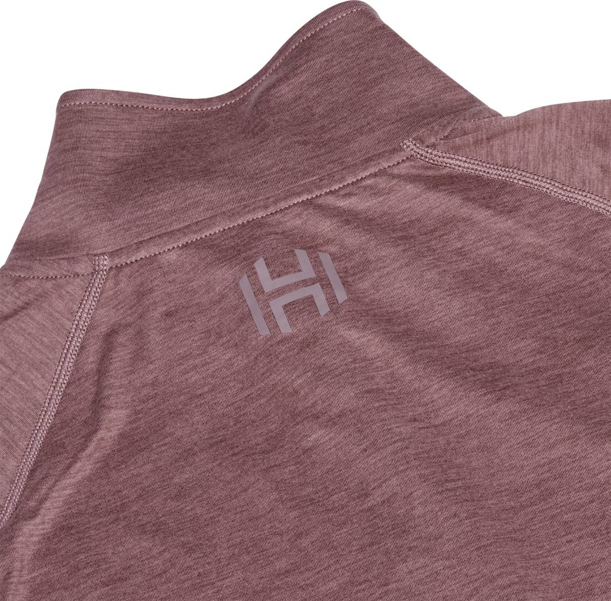 Hellner Nunis Halfzip Ls Tee Wmn Rose Taupe