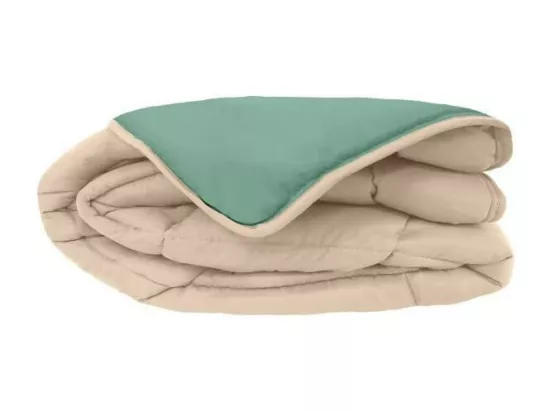 CALGARY Couette chaude Microfibre 400g/m2 Galet + Lac 240x260cm
