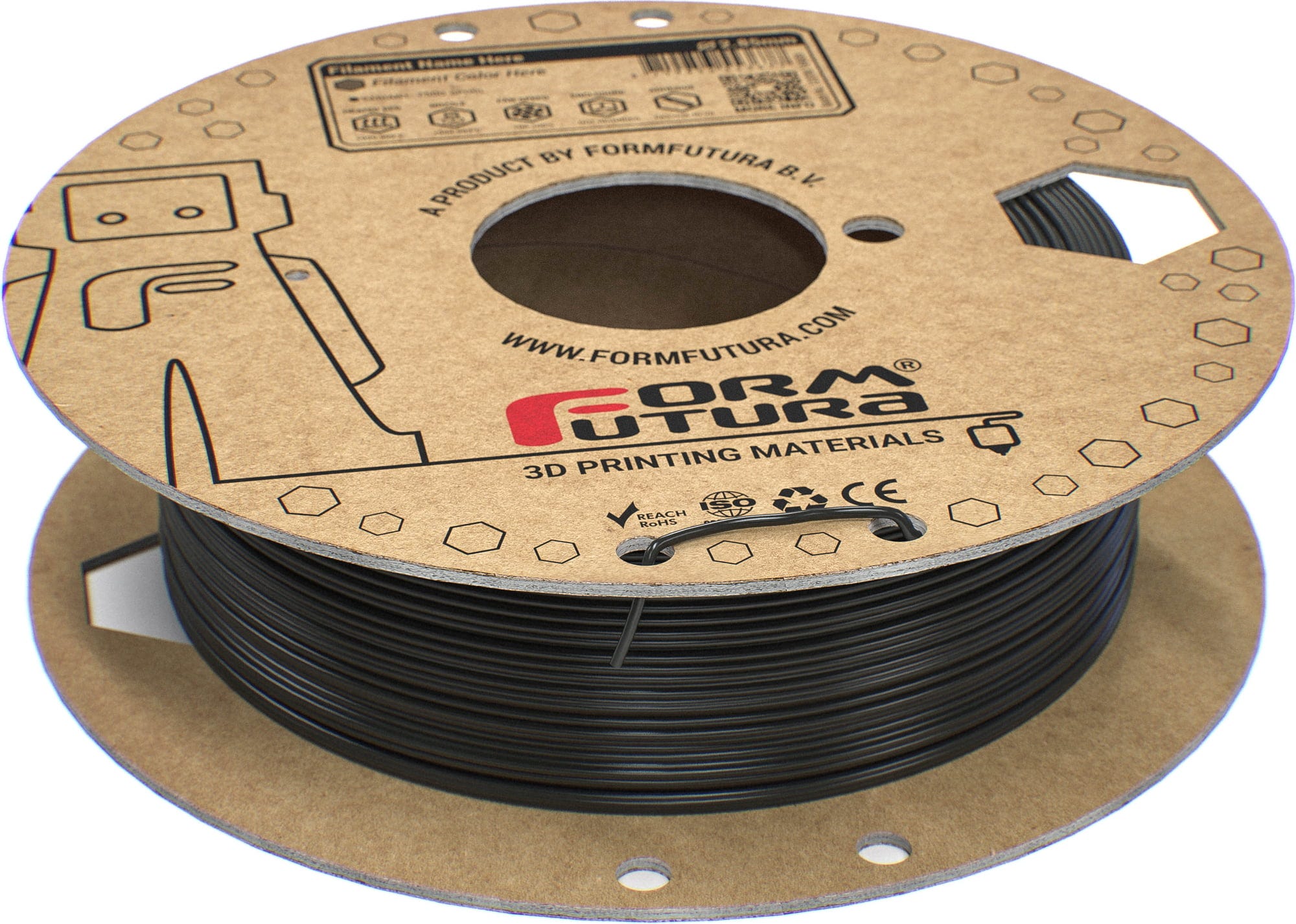 FormFutura  STYX PA6-GF30 Black, 1,75 mm / 500 g    Glasfaserverstärktes PA6-Filament