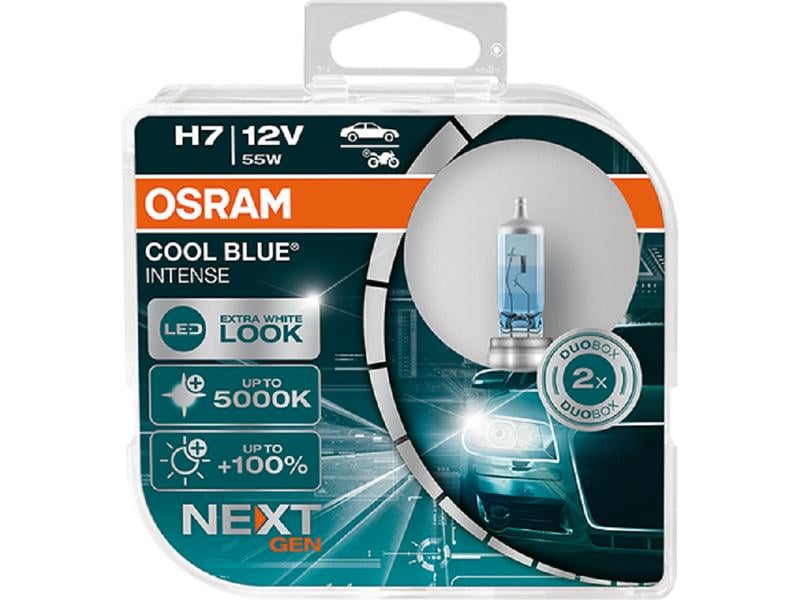 OSRAM Cool Blue Intense NextGen H7 PX26d Motorrad/PKW 12 V Halogen-Scheinwerferlampen