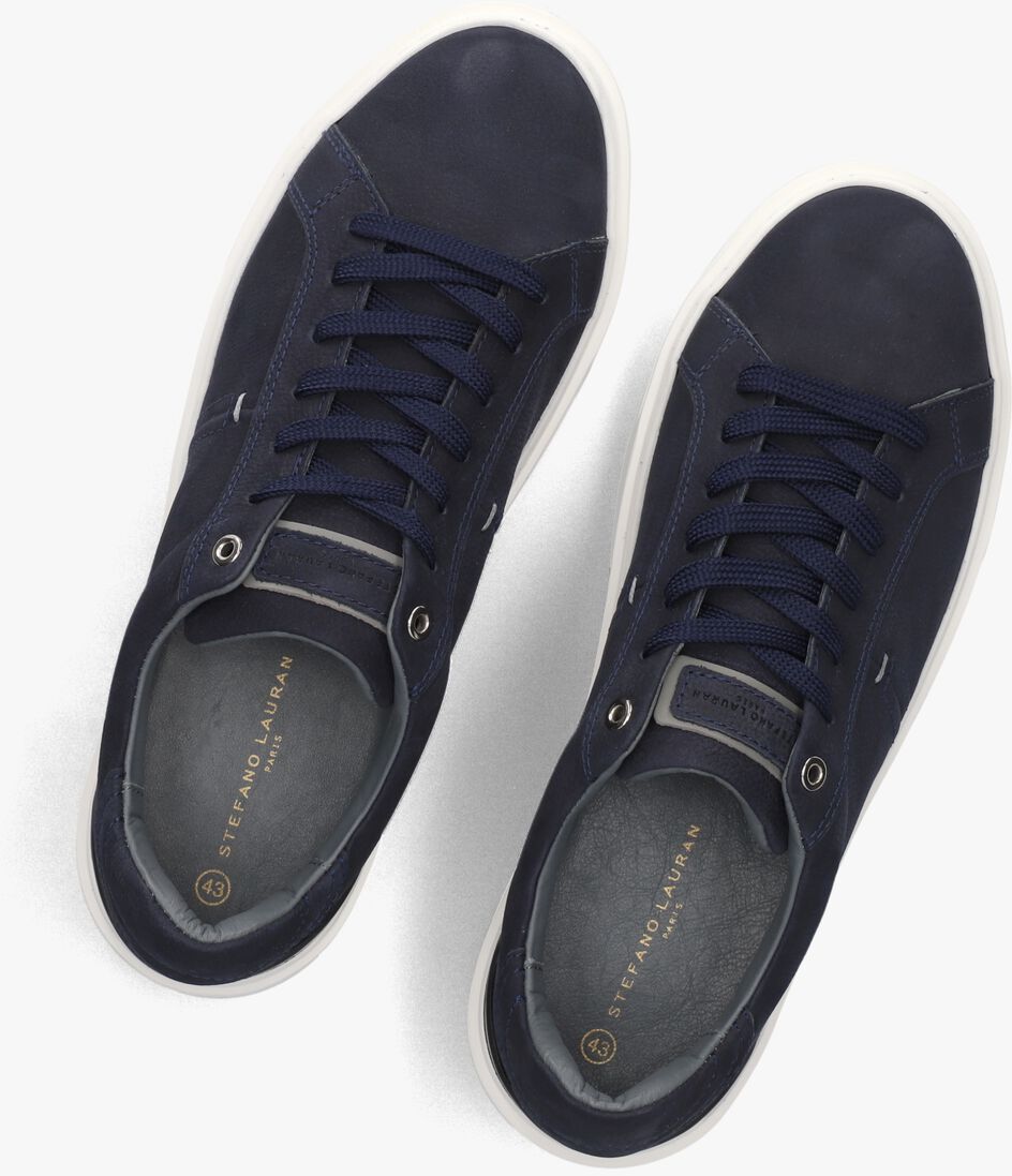 blauwe stefano lauran lage sneakers star 006