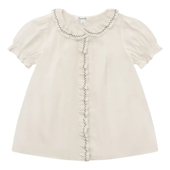 Louisiella Blouse Maila Brodée  | Crème