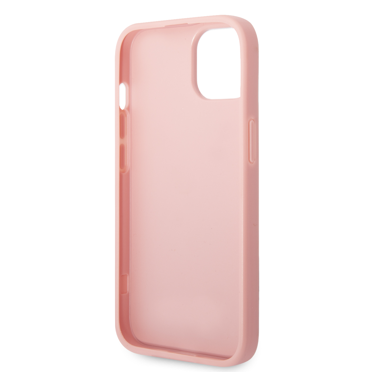 iPhone 14 Hardcase Hülle Glitter Script (GUHCP14SHGGSHP) - Rosa / Transparent