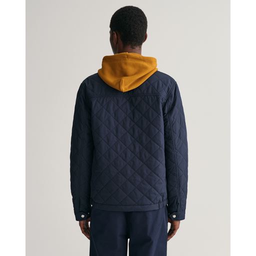 GANT Quiltet Windcheater Jakke, Evening Blue, M