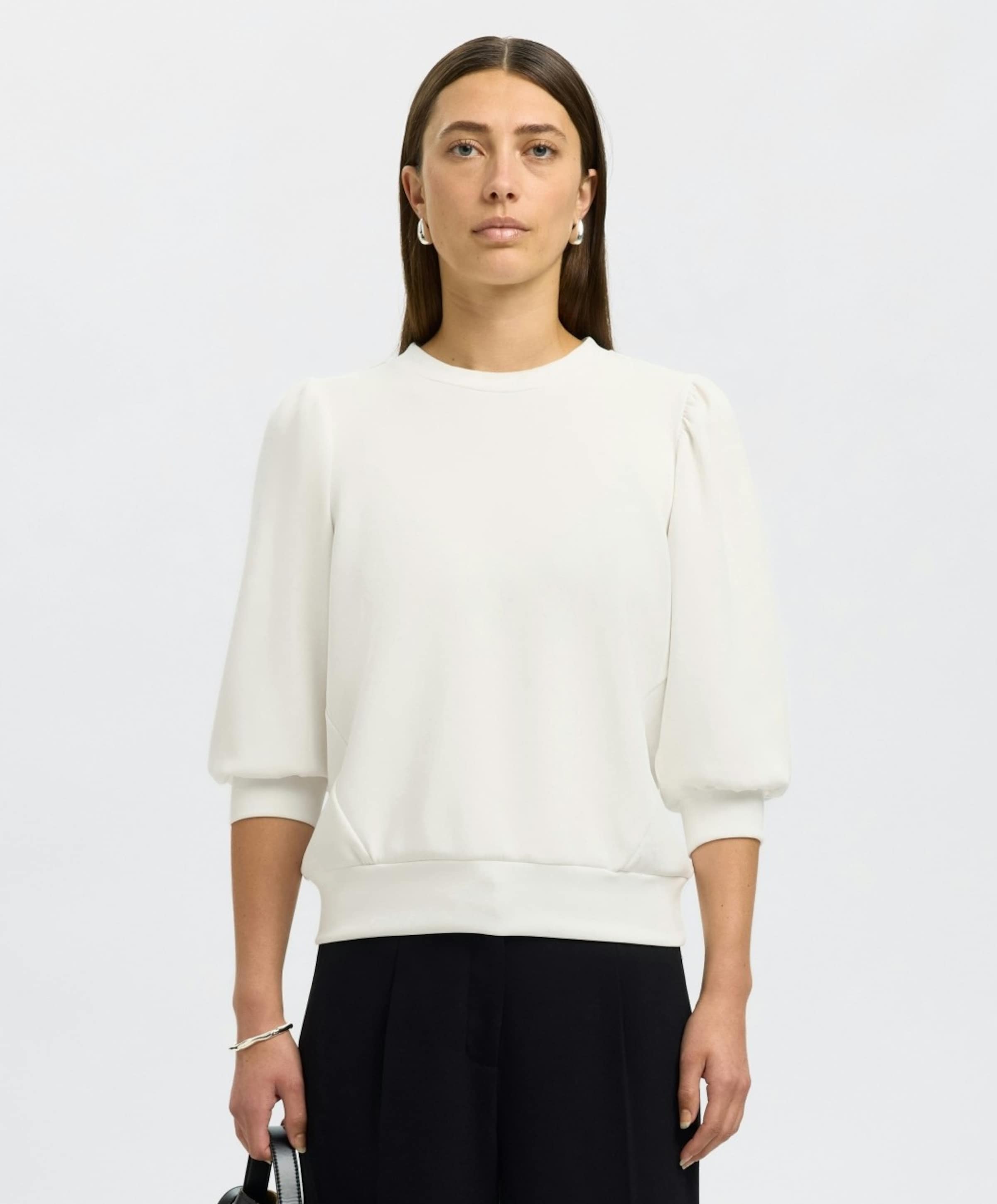 Selected Dames sweater ecru