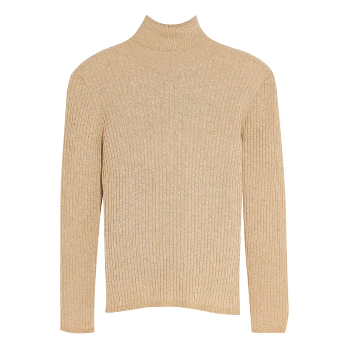 Bellerose Col roulé Anolux Lurex | Sable