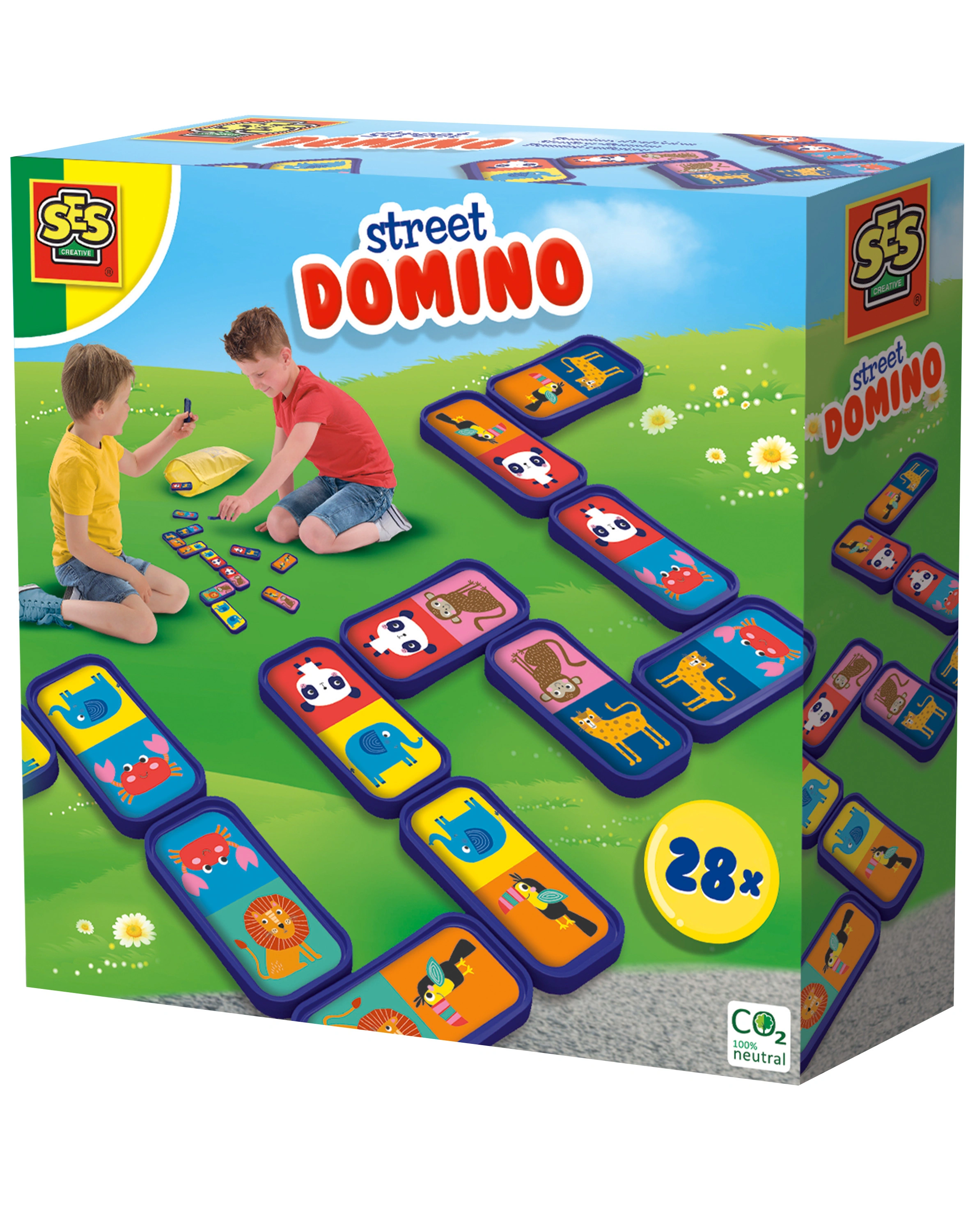 Outdoor-Spiel STRAßEN-DOMINO 28-teilig