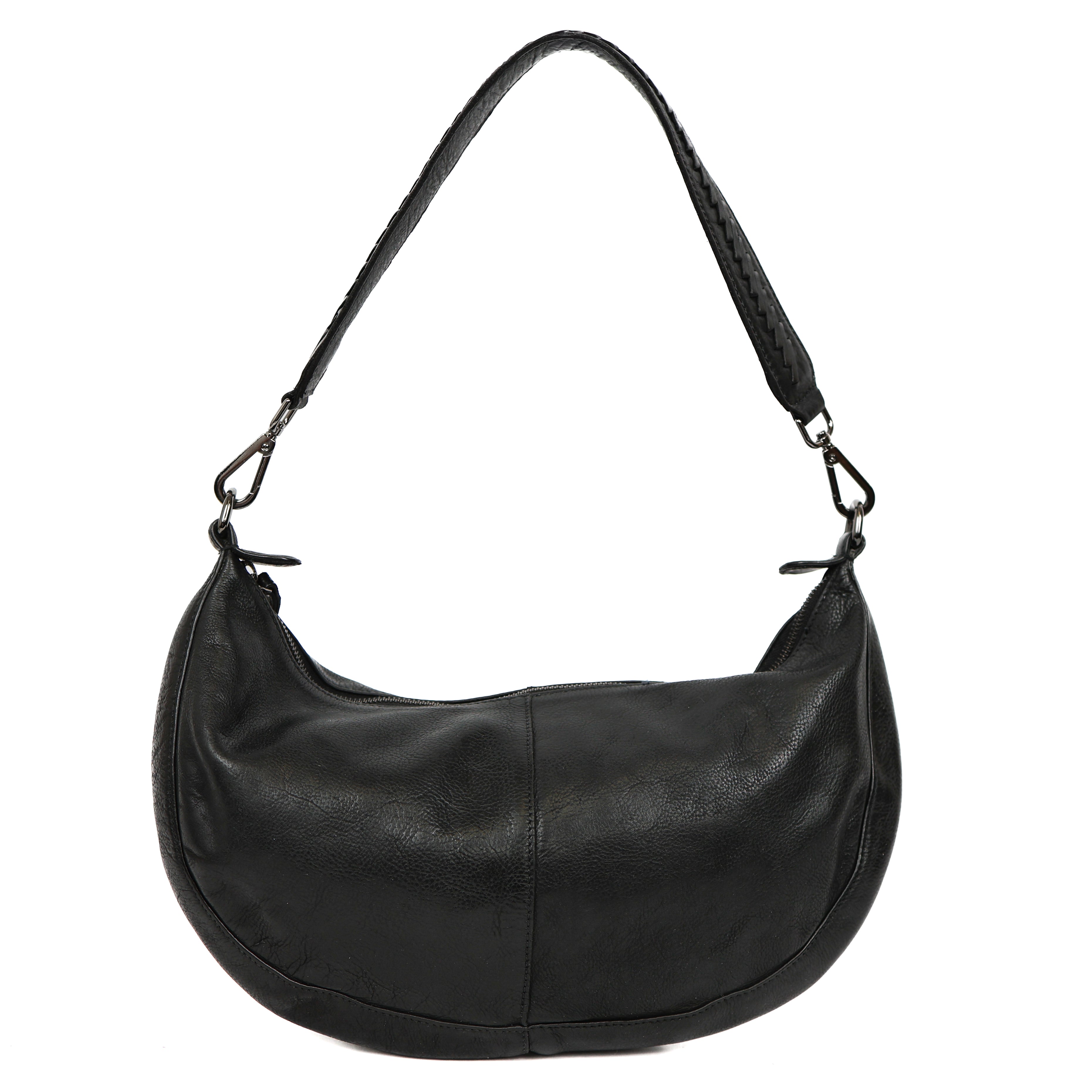 Middelgrote buideltas 'Ilse' zwart Black