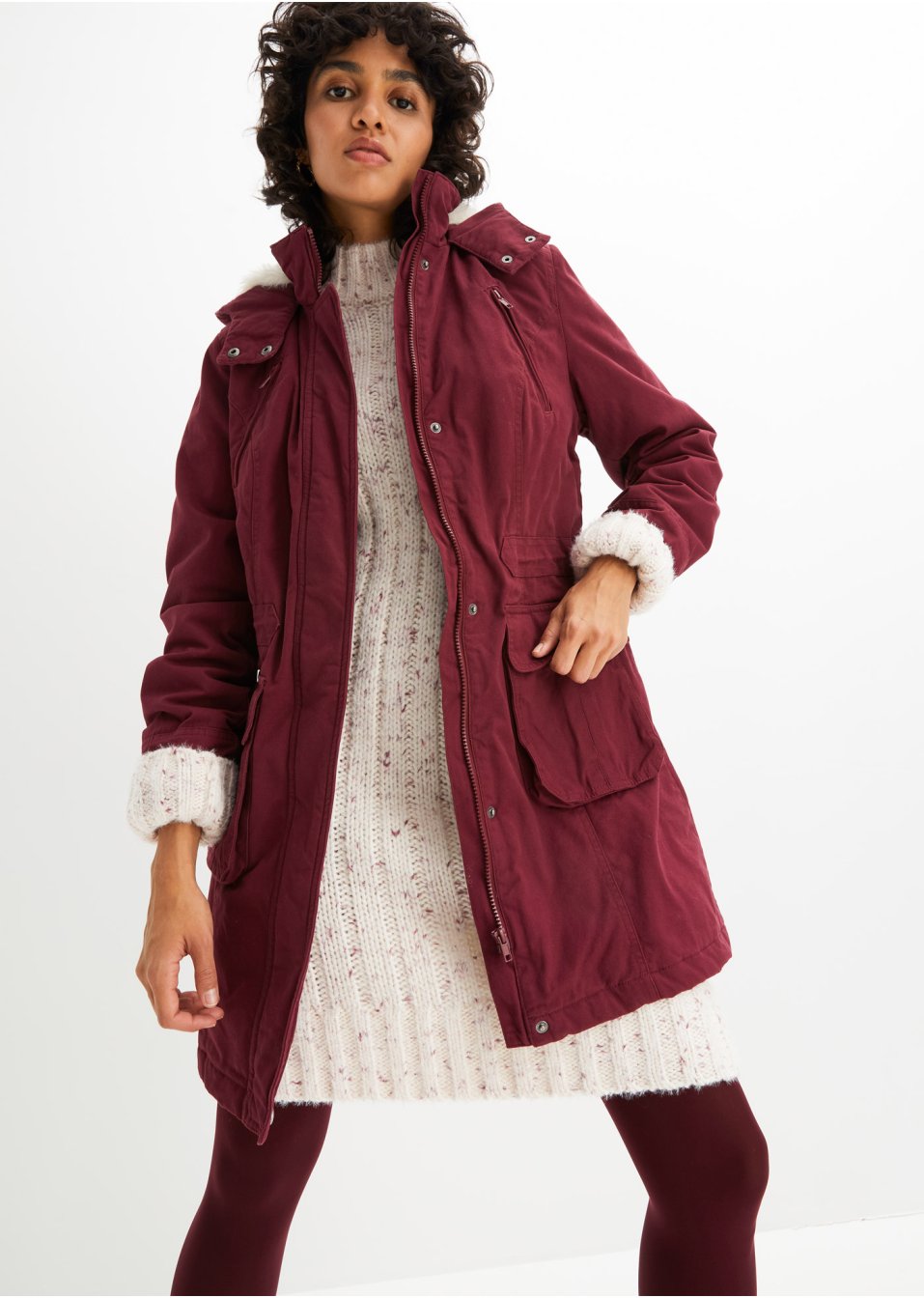 Parka en coton rembourrée
