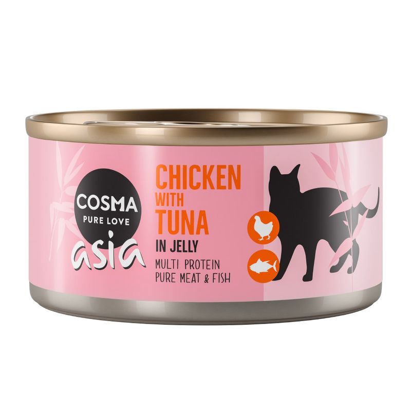 Lot Cosma Thai/Asia en gelée 24 x 170 g