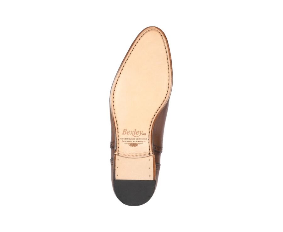 Richelieu homme Châtaigne Patiné semelle cuir - ALLINGTON