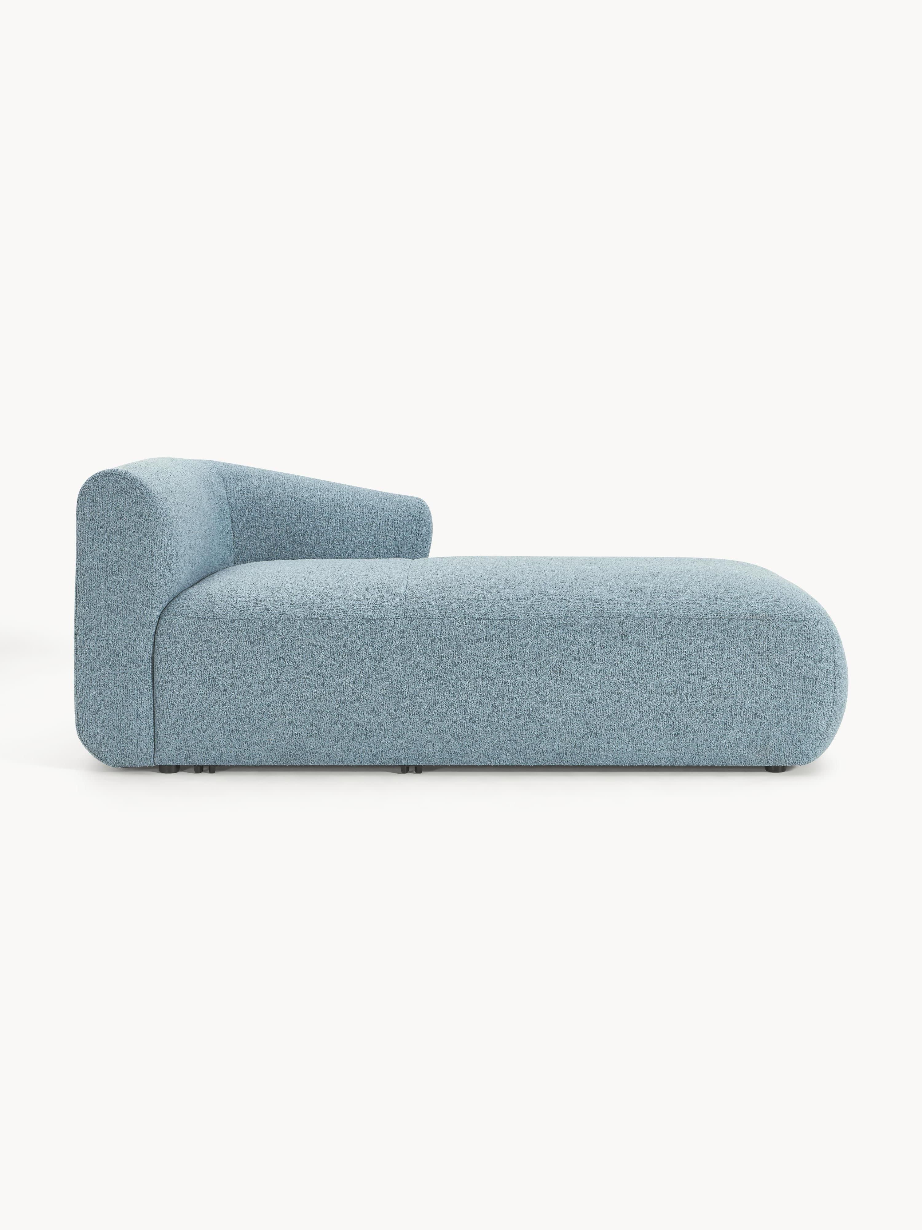 Chaise longue hoekmodule Sofia uit bouclé
