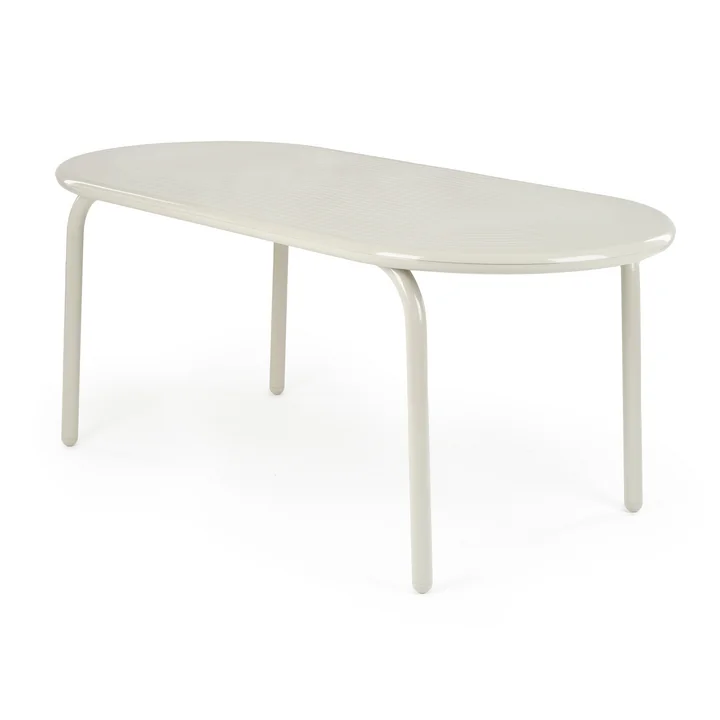 Tom Dixon - Groove Gartentisch, 186 x 86 cm, putty