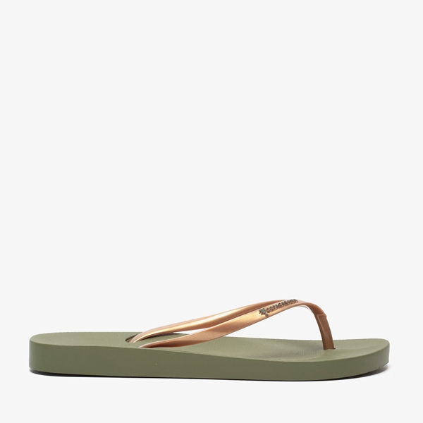 Copacabana vegan dames teenslippers groen