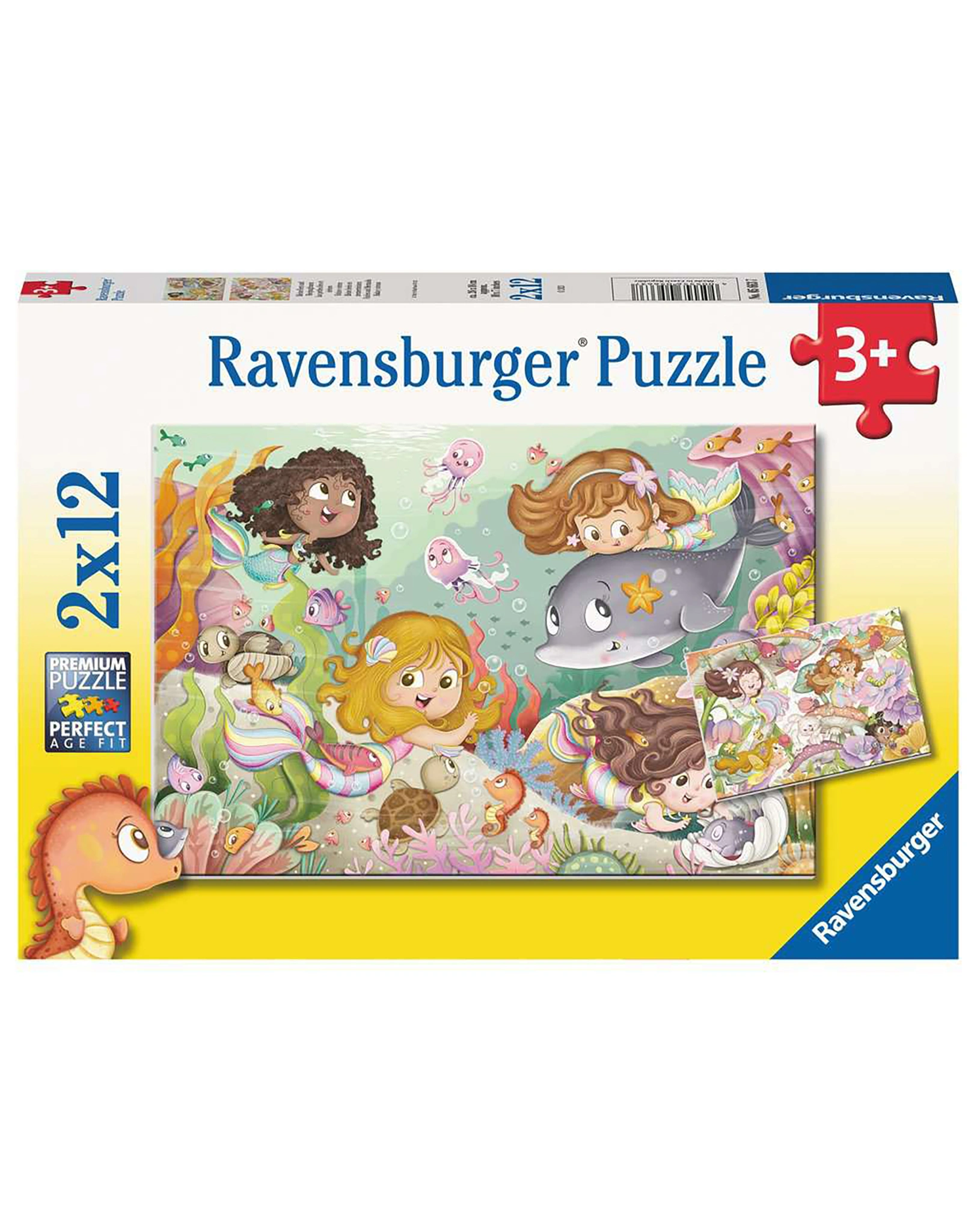 Puzzle KLEINE FEEN UND MEHRJUNGFRAUEN 2x12-teilig