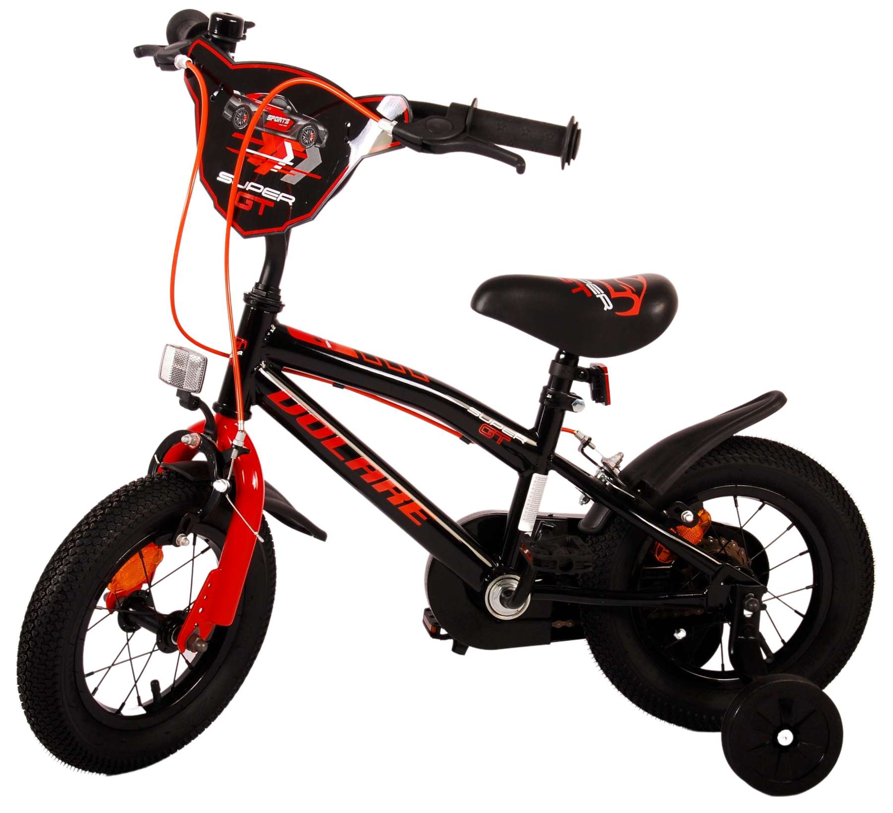 TPFSports Super GT Kinderfahrrad - Jungen - 12 Zoll - Rücktritt + Handbremse - Blau
